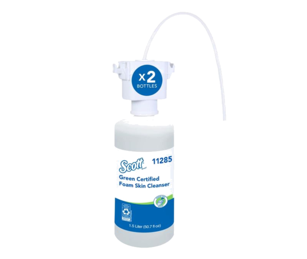 Scott Green Certified Foam Hand Soap, 11285, Unscented Under-Counter Hand Soap Refill, 1.5 L Clear | 2 Bottles/Case