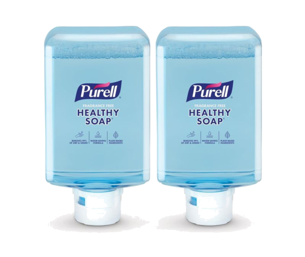 PURELL Healthy Soap with Clean Release Fragrance Free Foam Soap, 8385-02, ES10 1,200 mL | 2/Case